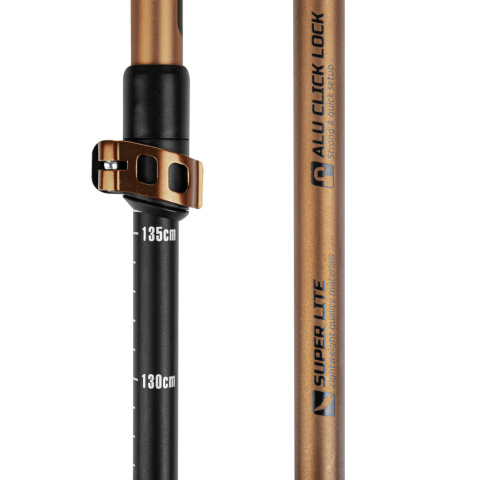 Kije Trekkingowe Spokey QUICK 115-135cm BK/SN Kije Trekkingowe Spokey QUICK 115-135cm BK/SN