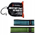 HMS SET 2W1 guma oporowa taśma fitness Hip Band ML