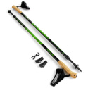 Kije Nordic Walking Spokey RUBBLE 105-135cm BK/GN