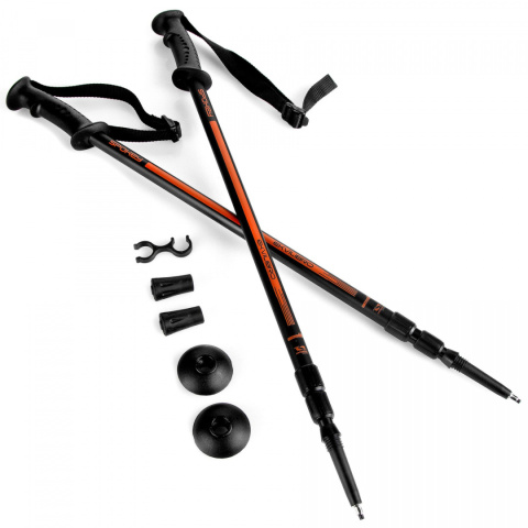 Kije Trekkingowe Spokey EKVILIBRO 105-135cm BK/OE Kije Trekkingowe Spokey EKVILIBRO 105-135cm BK/OE