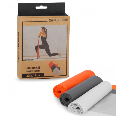 Zestaw gum taśma fitness Spokey Ribbon Set