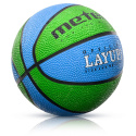 Piłka Koszykowa Meteor Layup niebiesko-zielona