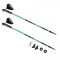 Kije Nordic Walking Spokey MEADOW 105-135cm czarno-niebieskie