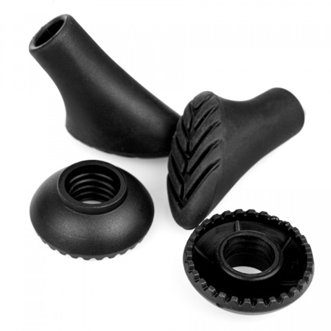 Kije Nordic Walking Spokey MEADOW 105-135cm czarno-niebieskie