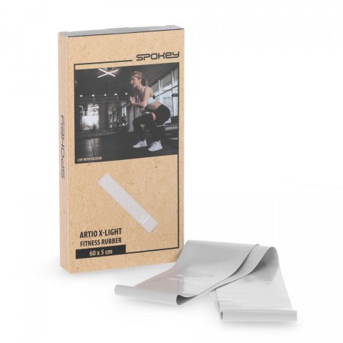 Guma do Ćwiczeń Fitness Spokey Artio Xlight 2,2-4,5 kg jasny szary Guma do Ćwiczeń Fitness Spokey Artio Xlight 2,2-4,5 kg jasny szary