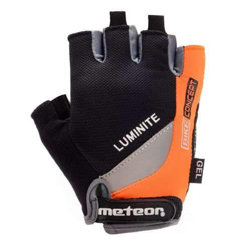 Rękawiczki Rowerowe Meteor Gel GX35 Senior pomarańczowe