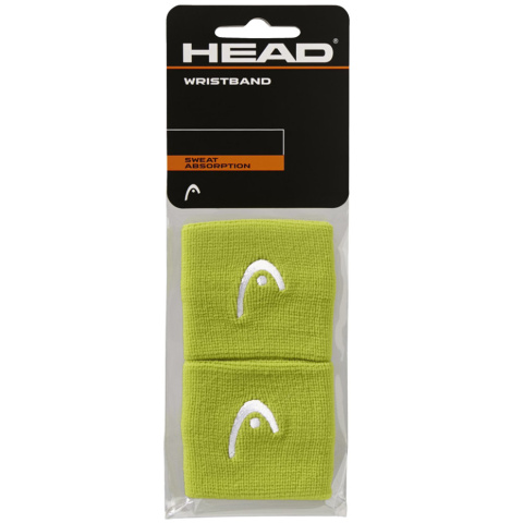Frotki na Rękę Head Wristband 2 szt. 285050 limonkowe