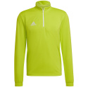 Bluza dla dorosłych adidas Entrada 22 Tr Top limonkowa HC5057