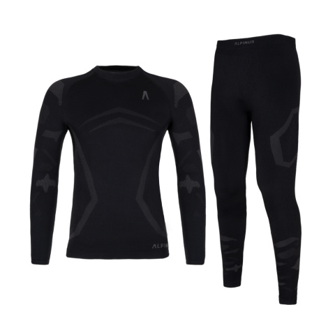 Bielizna Termoaktywna Dziecięca Alpinus Active Idre Set SI1023-SI1025 czarna