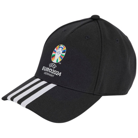 Czapka z Daszkiem Adidas Młodzieżowa UEFA Euro 24™ Official Emblem OSFY czarna IT3313