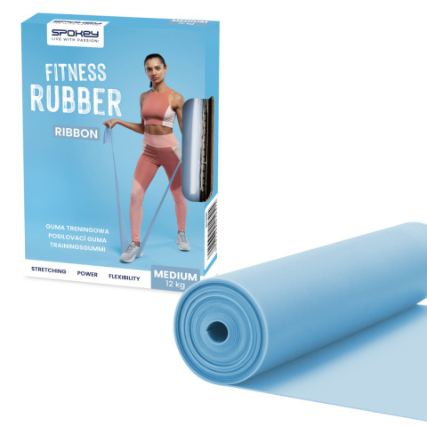Guma Fitness Medium 200 cm Ribbon Spokey niebieska Guma Fitness Medium 200 cm Ribbon Spokey niebieska