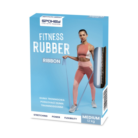 Guma Fitness Medium 200 cm Ribbon Spokey niebieska Guma Fitness Medium 200 cm Ribbon Spokey niebieska