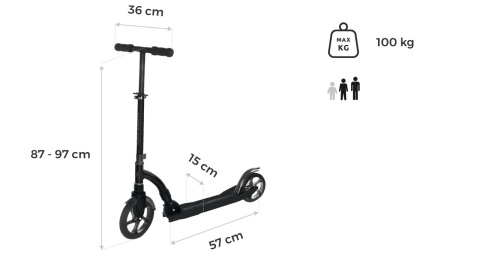 Hulajnoga z dużymi kołami Agent Spokey