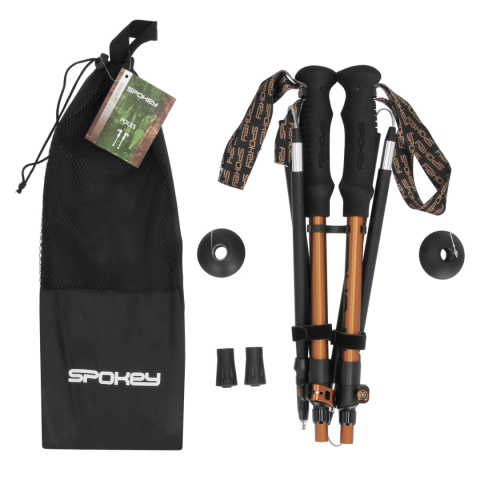 Kije Trekkingowe Spokey QUICK 115-135cm BK/SN Kije Trekkingowe Spokey QUICK 115-135cm BK/SN