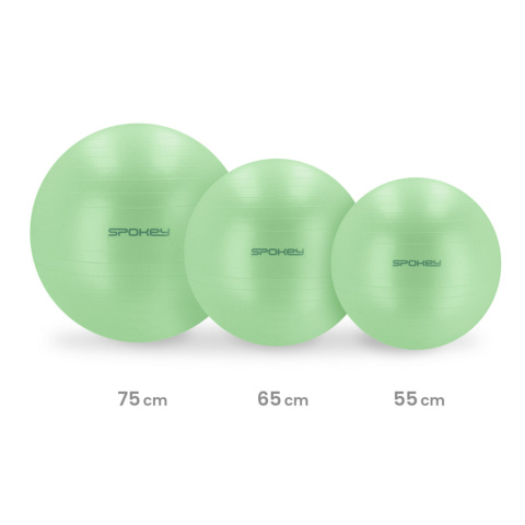 Piłka gimnastyczna z pompką Spokey Fitball 55 cm zielona Piłka gimnastyczna z pompką Spokey Fitball 55 cm zielona