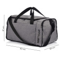 Torba Fitness Meteor Odyn 40L szaro/czarna