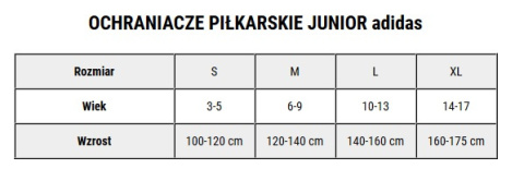Ochraniacze piłkarskie adidas Tiro Training Junior czarne JG8779 Ochraniacze piłkarskie adidas Tiro Training Junior czarne JG8779