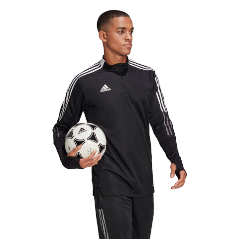 Bluza męska Adidas Tiro 21 Training Top czarna GH7304 Bluza męska Adidas Tiro 21 Training Top czarna GH7304