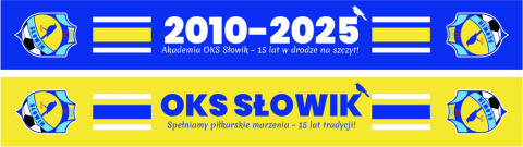 SŁOWIK OLKUSZ  Szalik kibica z okazji 15-lecia klubu