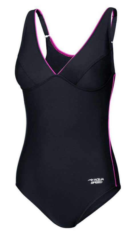 Kostium kąpielowy pływacki damski Aqua Speed Grace Kol. 01 czarny