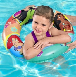 Koło dmuchane do pływania 56 cm BESTWAY Princess - kolorowe