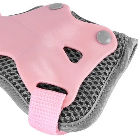 Zestaw ochraniaczy dla dzieci i młodzieży (na kolana, nadgarstki i łokcie) Spokey SHIELD różowy