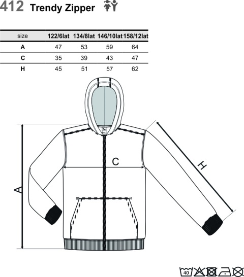 MAŁA BRYTANIA BLUZA ROZSUWANA Z KAPTUREM JUNIOR