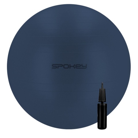 Piłka gimnastyczna z pompką Spokey Fitball 55 cm granatowa
