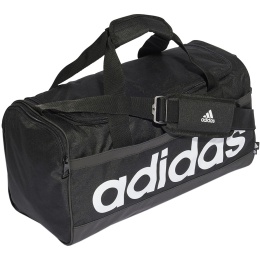Torba adidas Essentials Linear Duffel Medium HT4743 czarno-biała