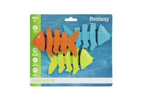 Akcesoria do wyławiania Bestway Dive Toys Dive Toys Squiggle Wiggle Fish 3 szt. Ośmiorniczki