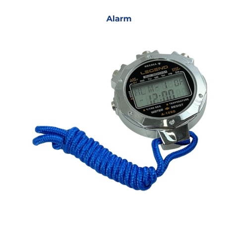 Cyfrowy stoper w metalowej obudowie 10 międzyczasów - Legend Sport