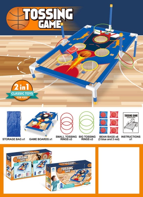 Gra zręcznościowa koszykówka Rzut do celu 2w1 TOSSING GAME