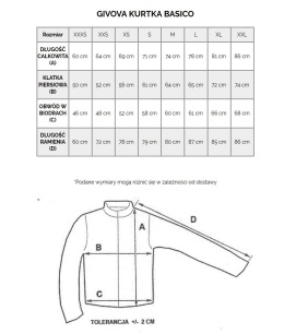 Kurtka Ortalion Givova Rain Basico RJ001 0002 niebieska