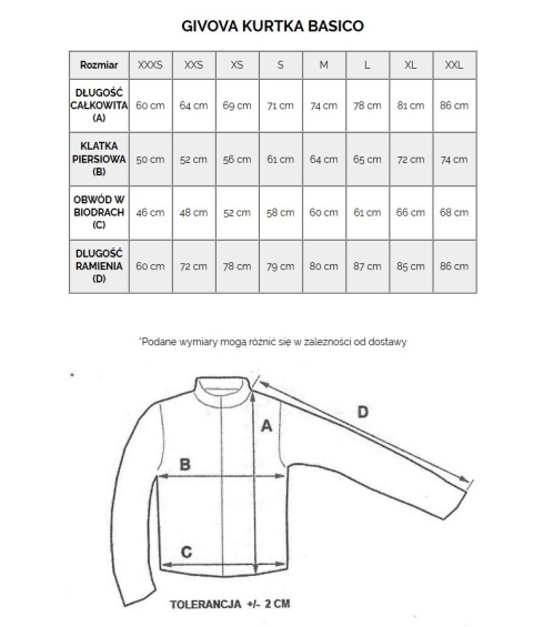 Kurtka Ortalion Givova Rain Basico RJ001 0002 niebieska