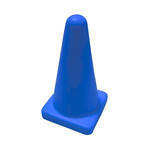 Pachołek gimnastyczny mały 10 cm niebieski Vinex