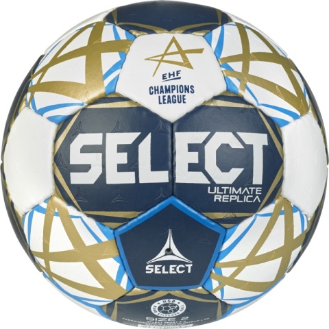 Piłka ręczna Select Ultimate Replica Champions League v25 Official EHF biało-granatowo-złota