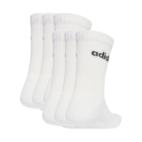 Skarpety Adidas Linear Crew Socks Cushioned 6 Par białe JL6096